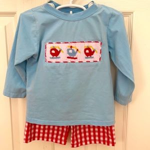 Smocking Bug smocked pant set (read description)